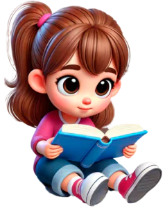 nila leyendo un libro