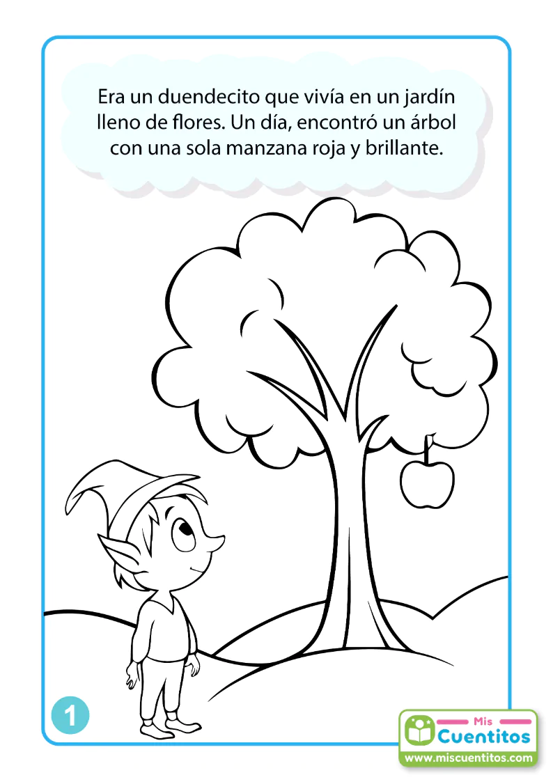 mis cuentitos El duendecito y la manzana magicapagina 2